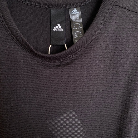 ADIDAS | Mesh-Overlay Logo Tank Black Dress XS - Picture 6 of 8